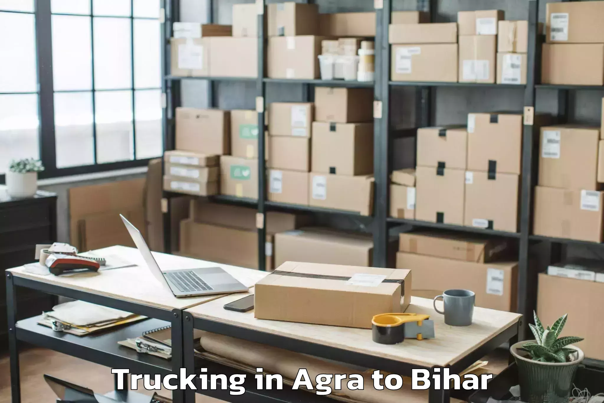 Top Agra to Kk University Biharsharif Trucking Available